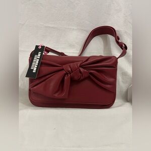 Shoulder bag Red Like Dreams Elena Bow vengan leather shoulder